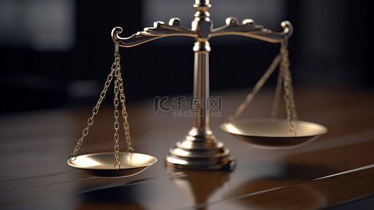 公正背景图片_用法官的锤子表示不公正和腐败的司法不平衡尺度的概念图像 3d 渲染