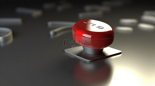 博客psd背景图片_单击博客按钮的手形光标的 3D 插图