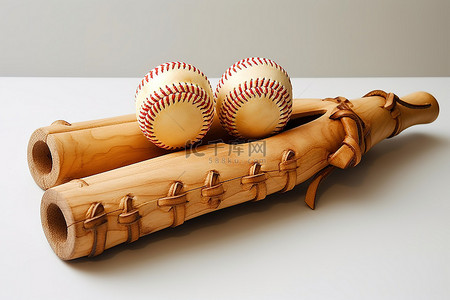 棒球棒和棒球手套中的手套