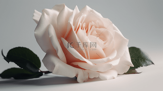 一支玫瑰背景图片_花朵一支粉色玫瑰花