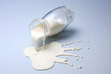 养老育儿背景图片_婴儿奶瓶倒入牛奶