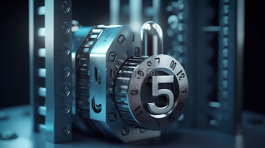 3d 5g 密码锁保护互联网访问的插图