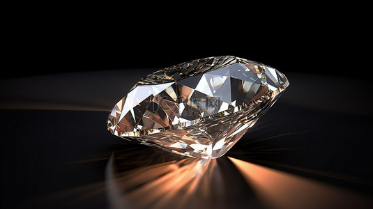 采用 3D 技术打造的黑暗环境中闪闪发光的钻石