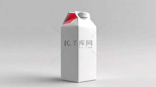 产品加产品背景图片_白色背景下牛奶纸盒的 3d 呈现器