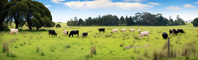 奶牛背景图片_奶牛在草地上吃草