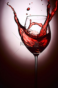 红酒背景图片_滴在酒杯中的红色液体