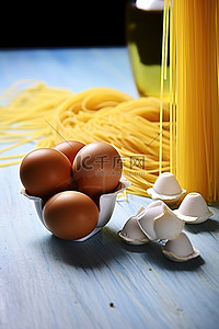 意大利面背景图片_橄榄油意大利面鸡蛋