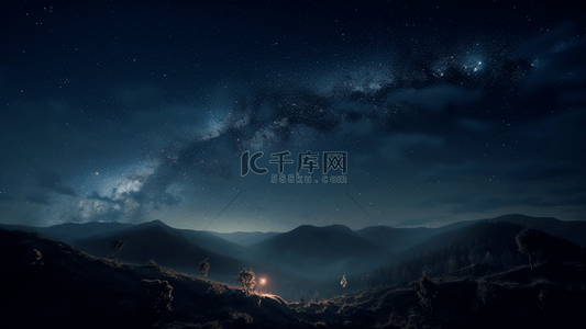 自然风景图片背景图片_繁星夜晚星空自然风景广告背景