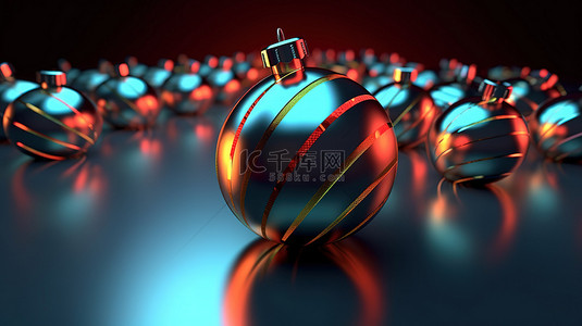 快乐圣诞节的 3d 插图