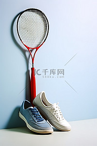 羽毛球背景图片_羽毛球拍和鞋子