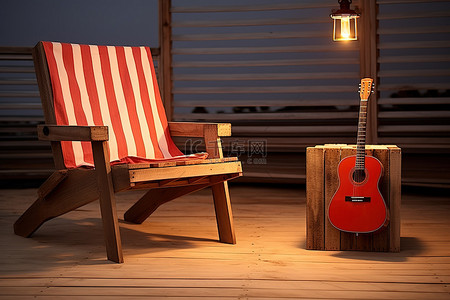 海滩小屋木工椅仿古实木家具