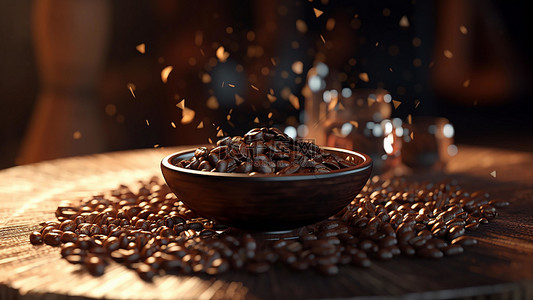 饮品背景图片_咖啡饮品饮料棕色材料