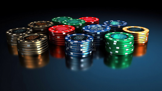 医疗健康背景背景图片_以矢量格式呈现 3D 赌博筹码的数字拼贴画