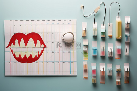 周末添衣背景图片_艺术日历，用于计划周末的牙齿诊所