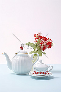 茶杯子背景图片_inconvenio 是茶壶和杯子的设计