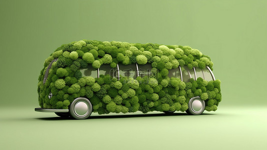 环保背景图片_3d 可持续交通环保概念图解