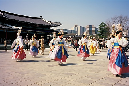 舞蹈背景图片_首尔 韩国汉办舞蹈表演