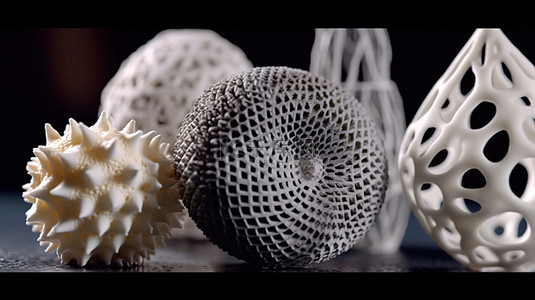采用创新增材技术推进的 3D 打印物体特写