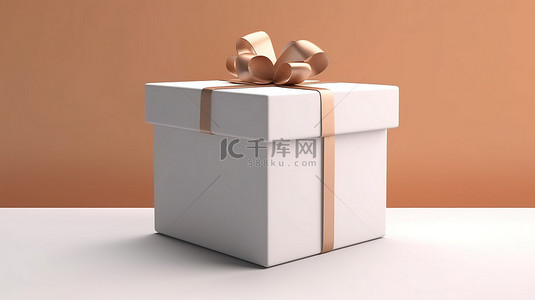 庆祝概念内的空白纸用于商业设计的开放礼品盒的 3D 渲染