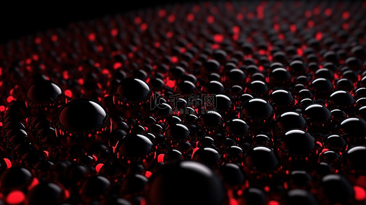 技术和科学的 3D 渲染中移动红点的抽象背景
