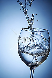 水玻璃被溅上水