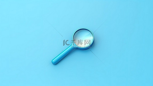 互联网网站背景背景图片_蓝色背景上具有最小设计的时尚搜索栏 3D 渲染的网络搜索引擎概念