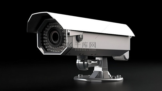 粮仓监控系统背景图片_用于网页安全摄像头的白色闭路电视监控系统的隔离 3d 渲染