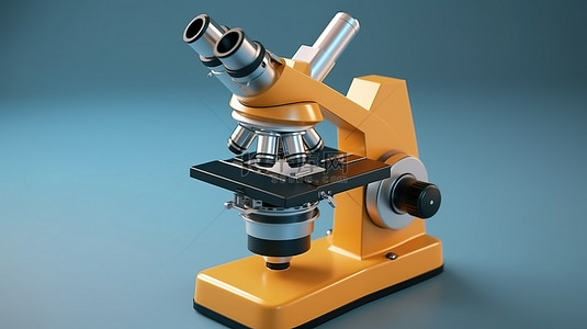 生物化学实验室背景图片_用于精密实验室研究的先进 3D 显微镜设备