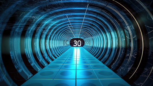 web 3 隧道 3d 渲染去中心化互联网概念与铭文
