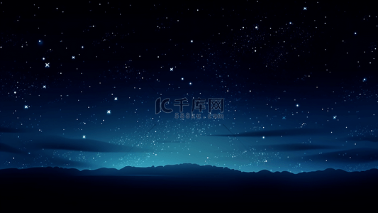 小星星背景图片_夜晚繁星天空自然风景广告背景