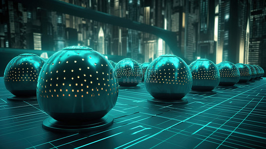 网络战在技术背景 3D 可视化中爆炸 DDoS 炸弹
