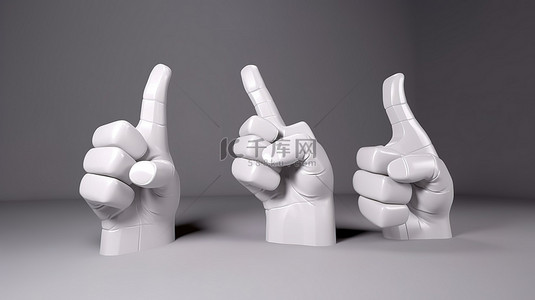 大拇指你最棒背景图片_使用展示产品的 3D 渲染竖起大拇指插图设计引人注目的广告传单和海报