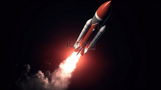 业务推动背景图片_创新的 3D 营销策略通过火箭发射推动您的业务