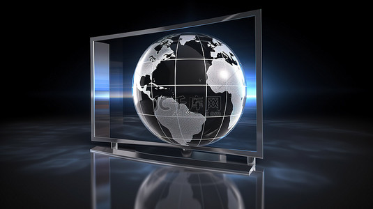 iptv和在线电视广播的概念技术渲染