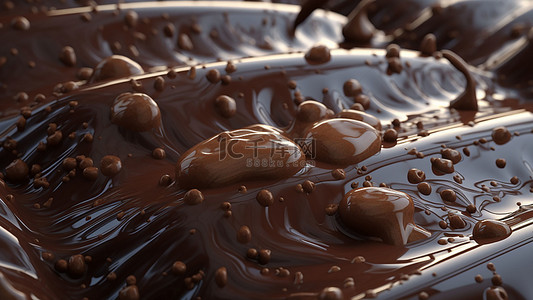 巧克力纹理水滴