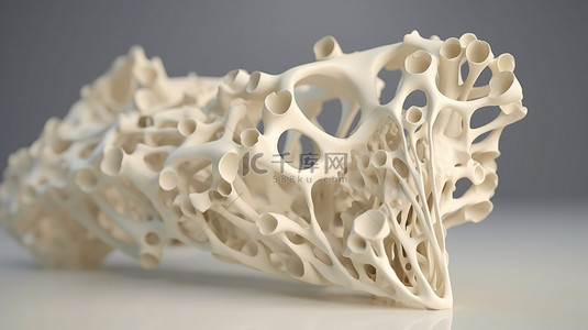多孔骨 3D 渲染内的强度