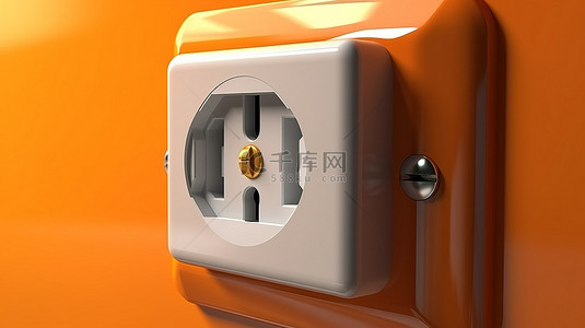 通过 3D 渲染的电气插头和插座集成为您的设备供电