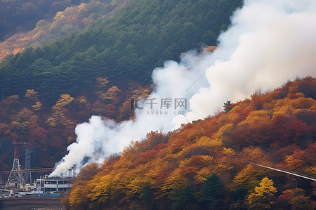 韩国九州日本龙寺大坝施工火灾