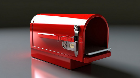 邮政标志背景图片_概念通知邮箱图的 3d 渲染