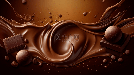巧克力浆食物背景
