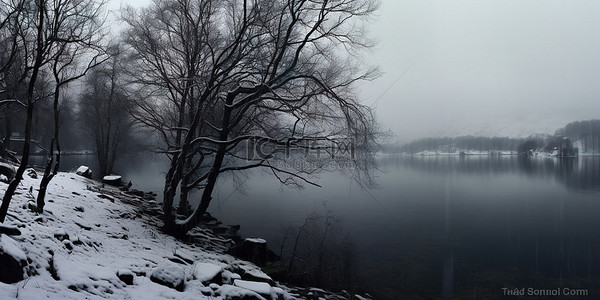 下雪的场景