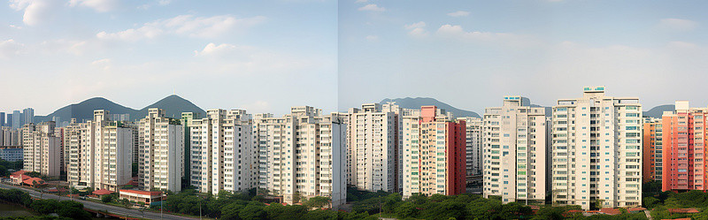 住宅区背景图片_韩国高端住宅区