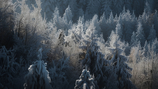 大雪背景图片_冬天草丛积雪