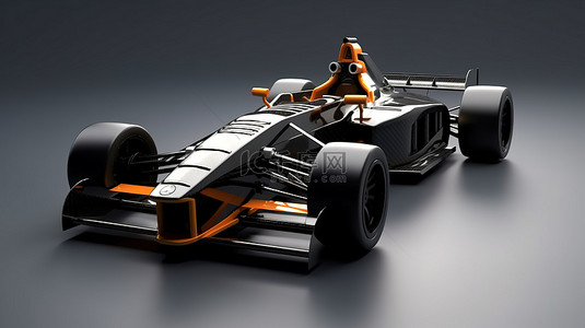 赛车方程式背景图片_高速跑车的 3D 插图渲染