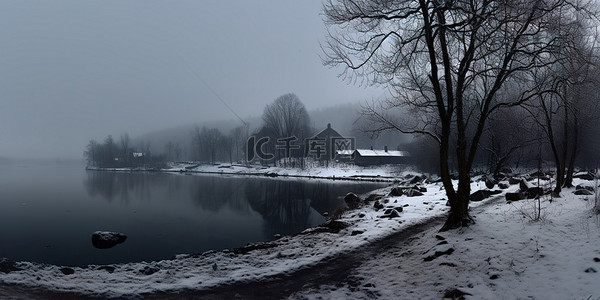 下雪的场景