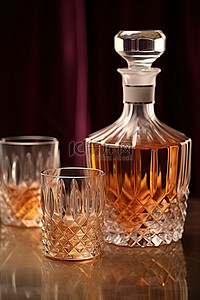 威士忌背景图片_醒酒器 玻璃高脚杯 苏格兰威士忌玻璃杯 醒酒器