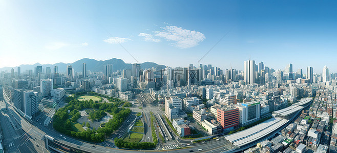 车背景图片_从城市中心鸟瞰