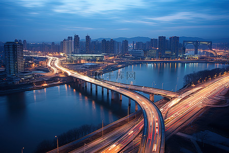 杨浦滨江背景图片_这是城市景观街景