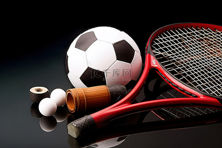 羽毛球背景图片_运动器材包括球棒和球拍