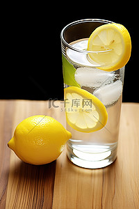 柠檬水背景图片_一杯柠檬水